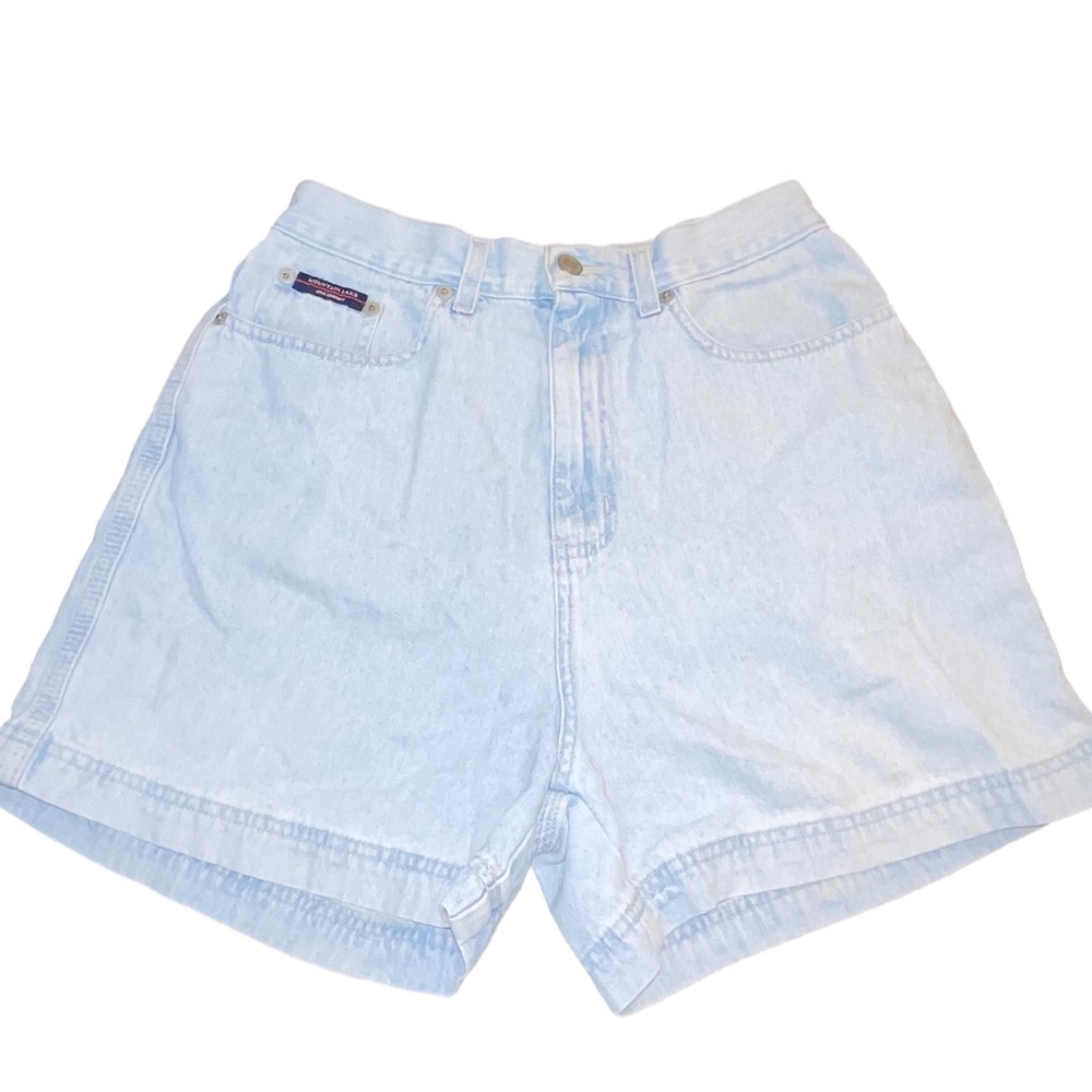 MOUNTAIN LAKE Jean Vintage High Rise‎ light wash Denim Shorts Size 10